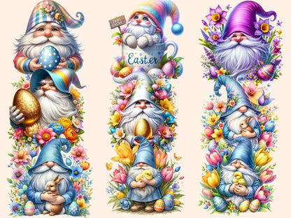 Easter Gnomes (P2) Clipart cute gnome clipart - Wonders Artist