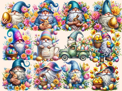 Easter Gnomes (P2) Clipart cute gnome clipart - Wonders Artist