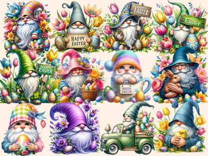 Easter Gnomes (P2) Clipart cute gnome clipart - Wonders Artist