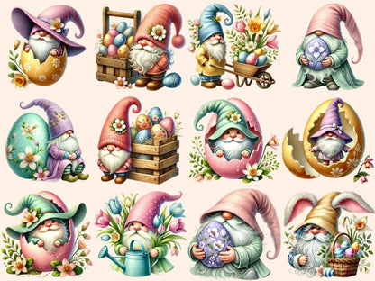 Easter Gnomes (P4) Clipart bunny gnome png - Wonders Artist