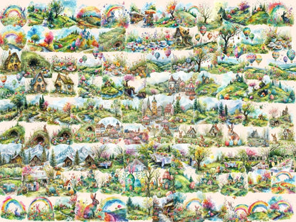 Easter Landscapes Watercolor Clipart cute easter clipart - Wonders Artist