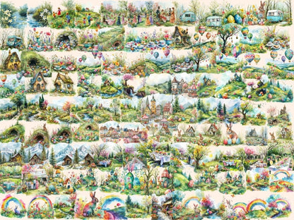 Easter Landscapes Watercolor Clipart cute easter clipart - Wonders Artist