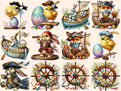 Easter Pirates Clipart animal pirates png - Wonders Artist