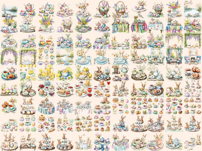 Easter Tea Watercolor Clipart easter clipart - Wonders Artist