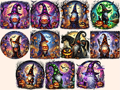 Eerie Forest Gnomes Clipart Creepy Gnomes - Wonders Artist