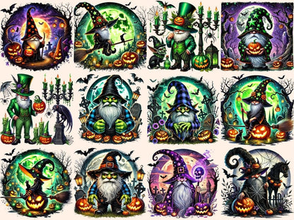 Eerie Forest Gnomes Clipart Creepy Gnomes - Wonders Artist