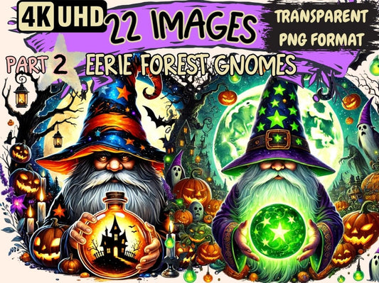 Eerie Forest Gnomes (P2) Clipart Creepy Gnomes - Wonders Artist