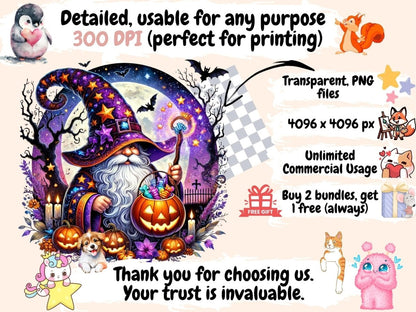 Eerie Forest Gnomes (P2) Clipart Creepy Gnomes - Wonders Artist