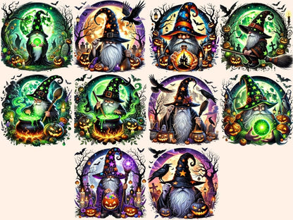 Eerie Forest Gnomes (P2) Clipart Creepy Gnomes - Wonders Artist