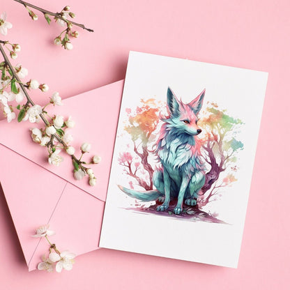 Elderwood Foxes Watercolor Clipart fairytale clipart - Wonders Artist