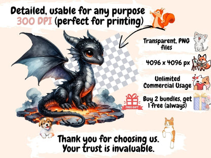 Elemental Dragons Clipart dragon clipart - Wonders Artist