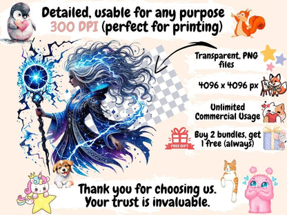 Elemental Witches Clipart Air Witch PNG - Wonders Artist