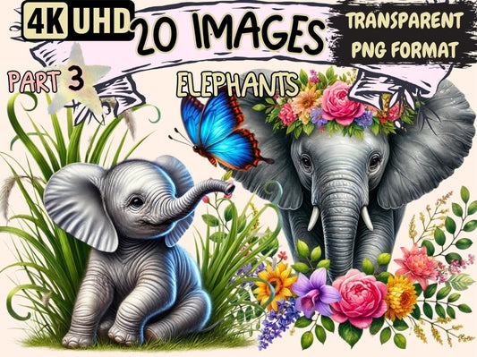 Elephants (P3) Clipart Animal Clipart - Wonders Artist