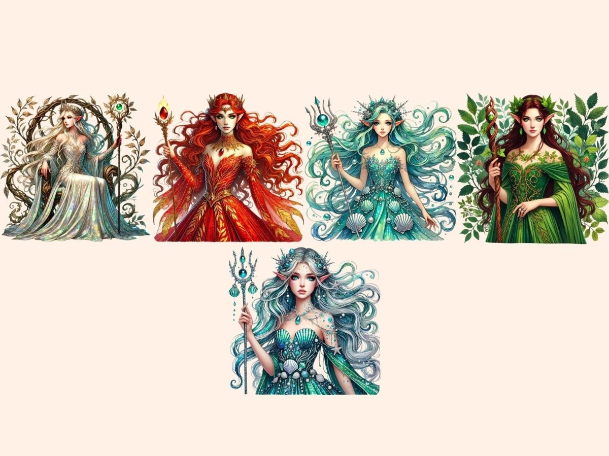 Elven Princess Clipart ELF CLIPART - Wonders Artist