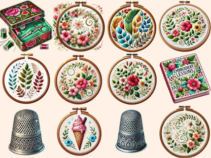 Embroidery Clipart embroidered patterns - Wonders Artist