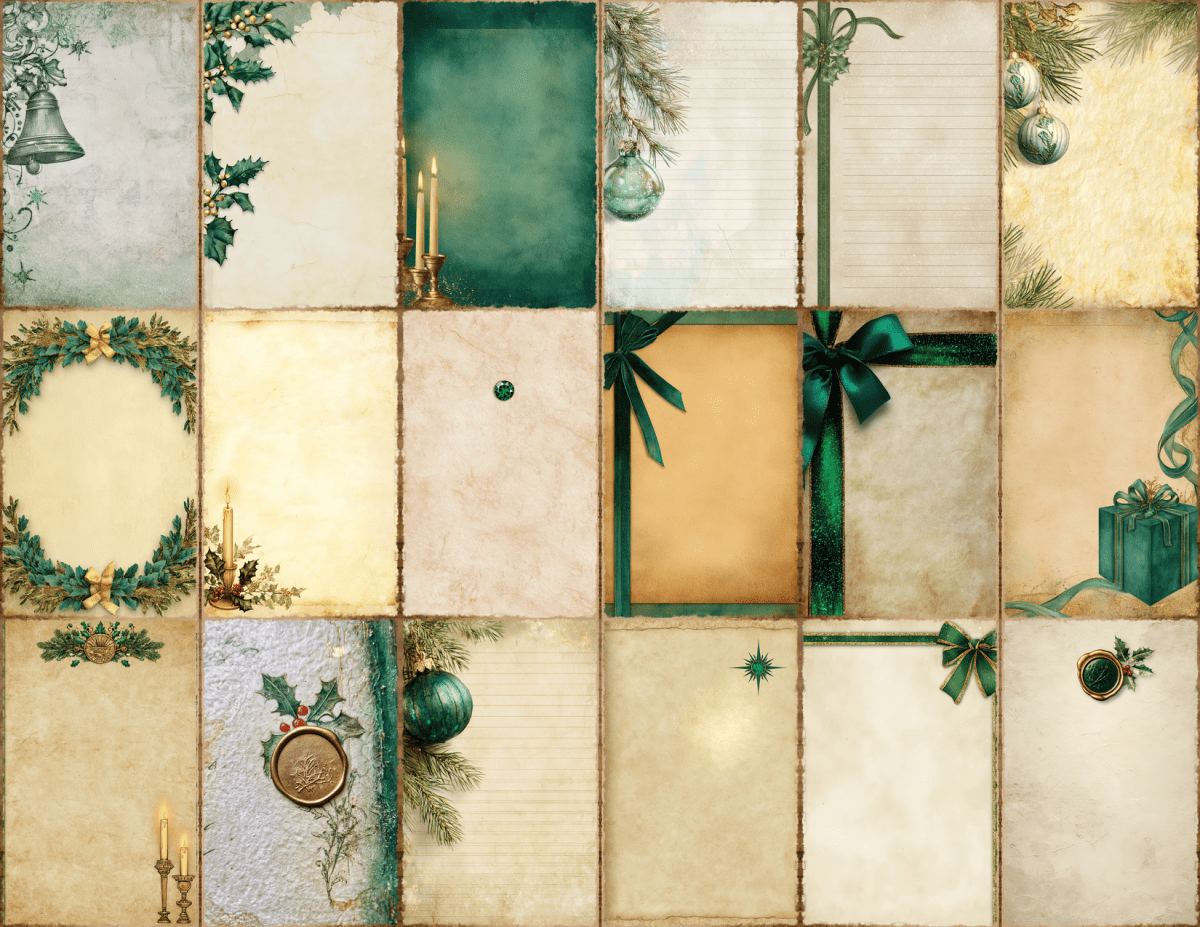 Emerald Christmas Journal Pages All Bundles Journal Pages new bundles all - WondersArtist