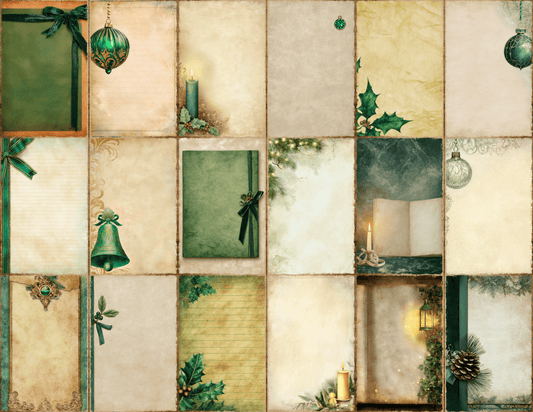 Emerald Christmas Journal Pages