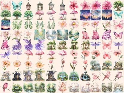 Enchanted Forest Watercolor Clipart Enchanted Forest - Wonders Artist