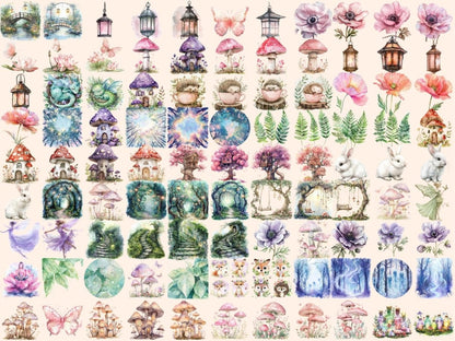 Enchanted Forest Watercolor Clipart Enchanted Forest - Wonders Artist