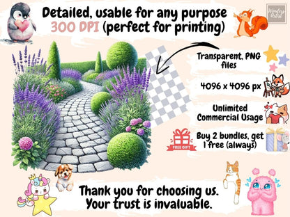 English Gardens (P1) Clipart blooming flowers png - Wonders Artist