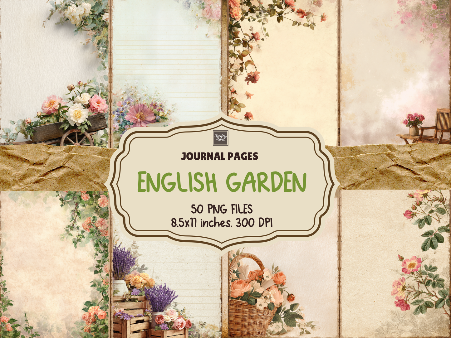 English Garden Journal Pages
