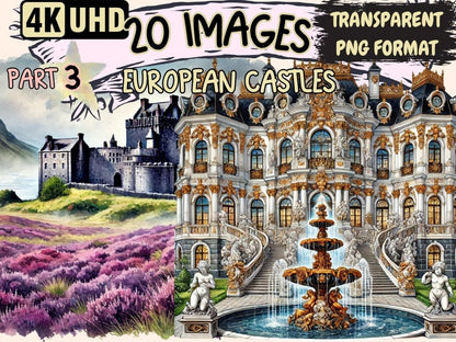 European Castles (P3) Clipart Ancient Castles - Wonders Artist