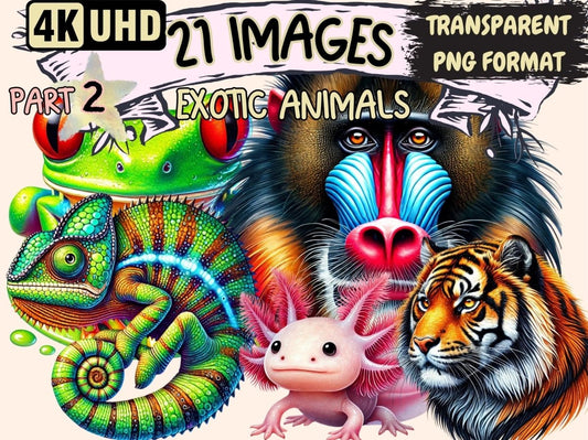 Exotic Animals (P2) Clipart Animal Clipart - Wonders Artist