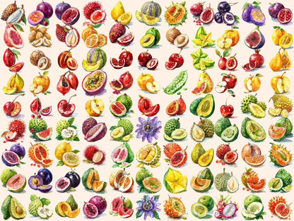 Exotic Fruits Watercolor Clipart exotic clipart - Wonders Artist