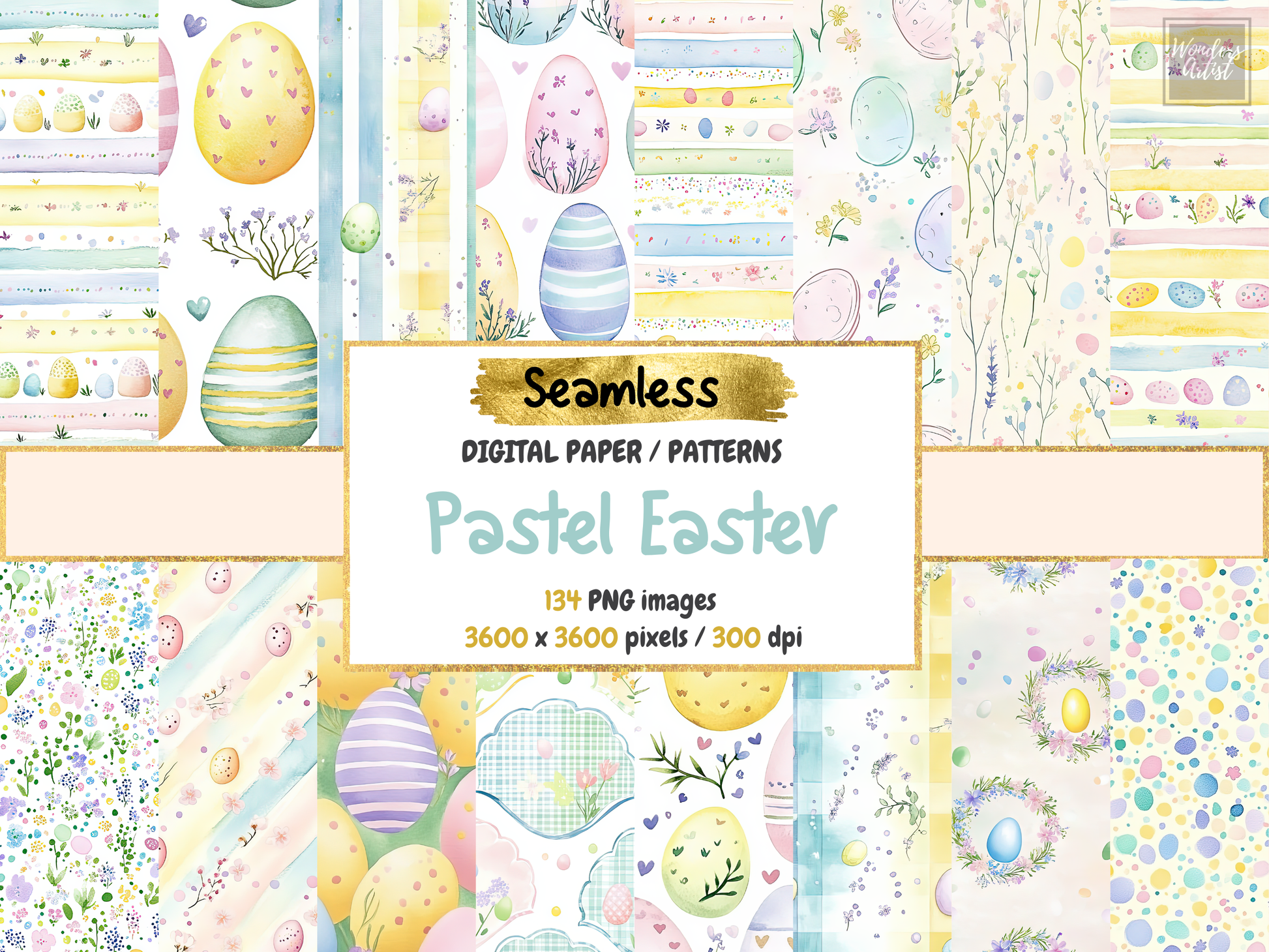 Pastel Easter Digital Paper