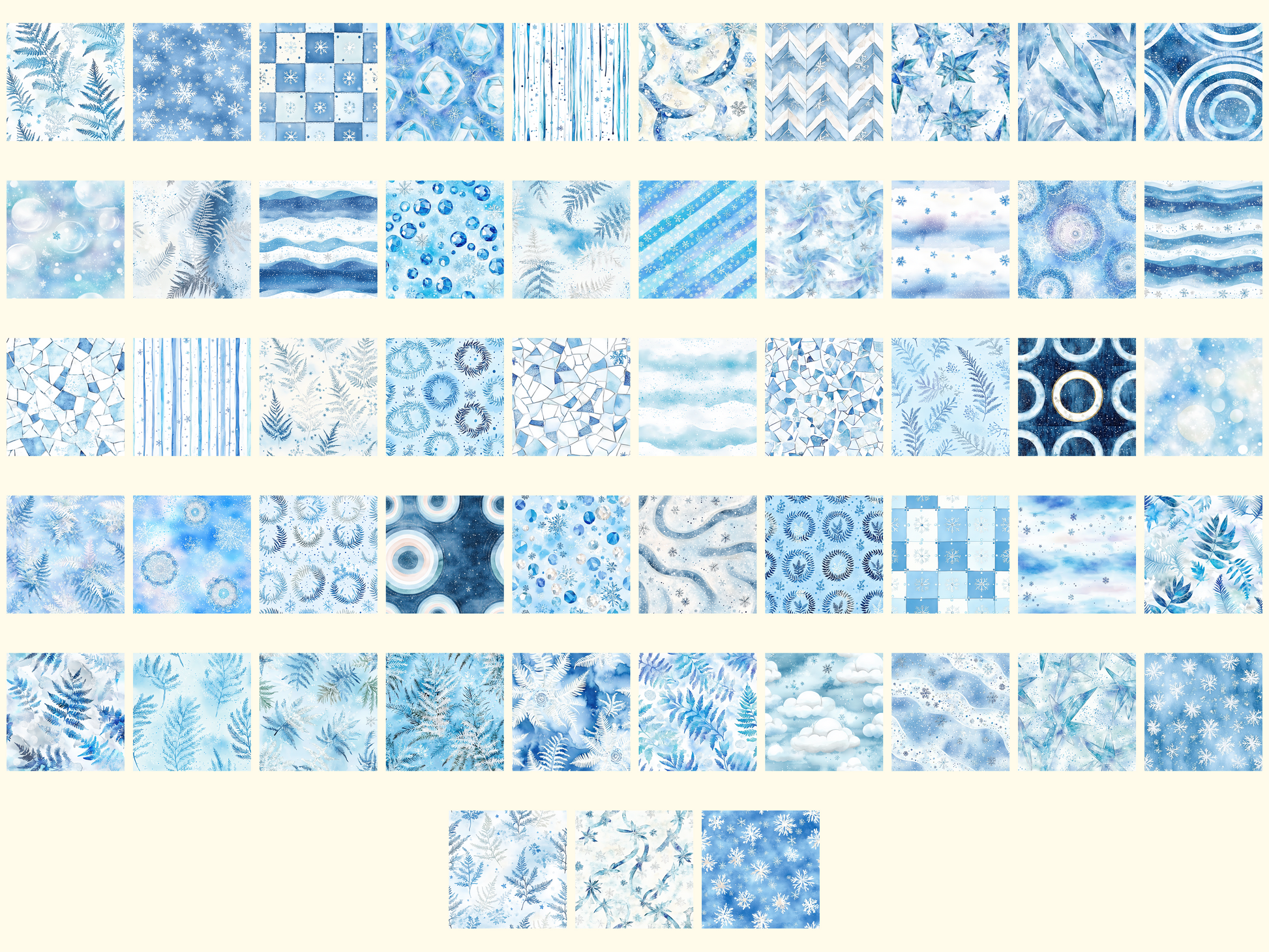 Frosted Blue Digital Paper