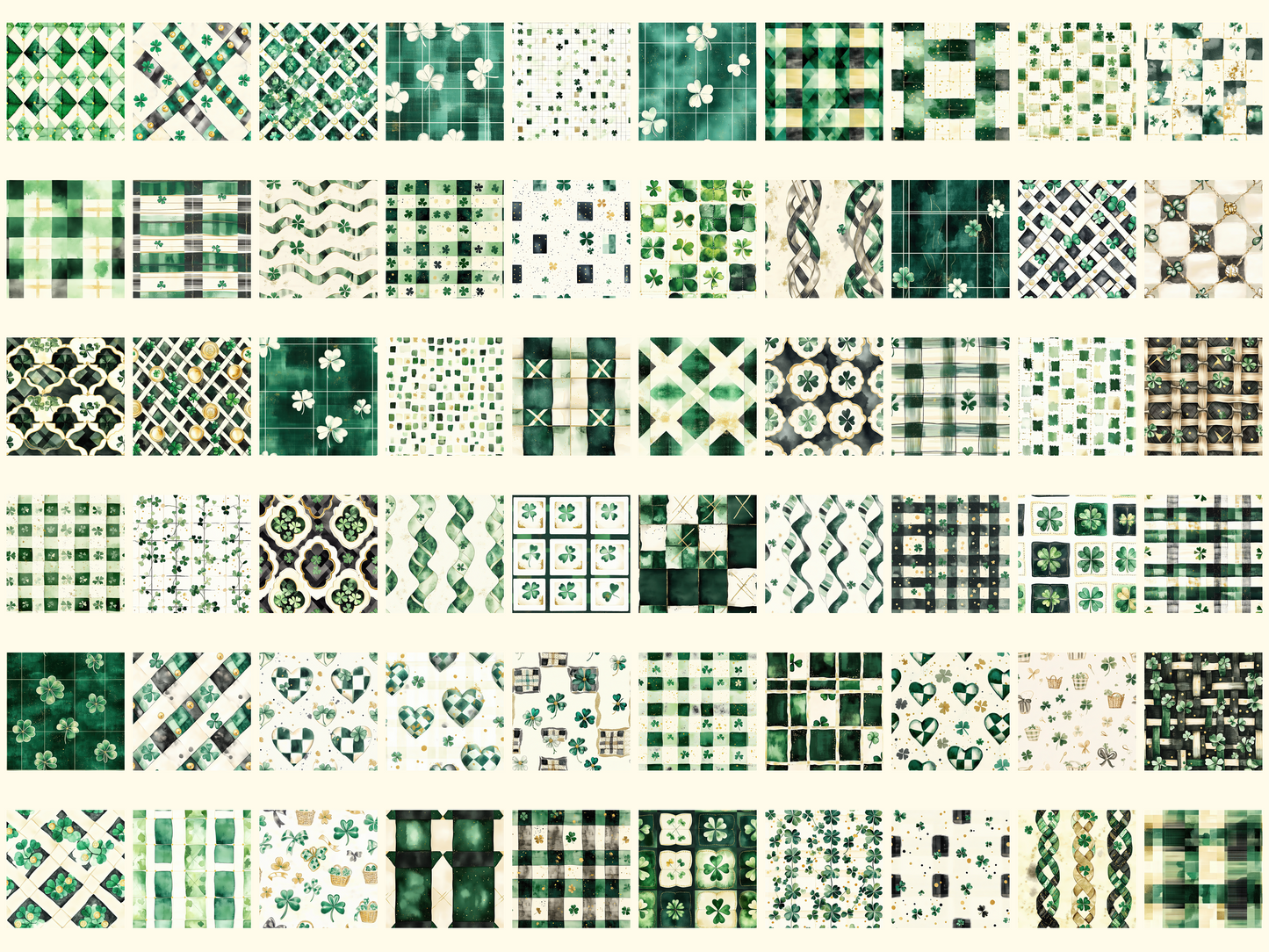 Clover Checks Digital Paper