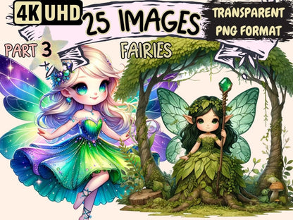 Fairies (P3) Clipart Cute fairy art - Wonders Artist