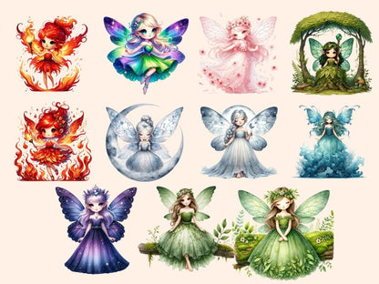 Fairies (P3) Clipart Cute fairy art - Wonders Artist