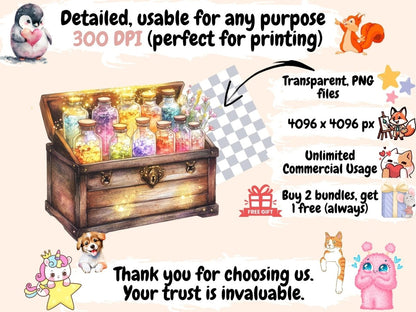 Fairy Apothecary Watercolor Clipart Apothecary Clipart - Wonders Artist