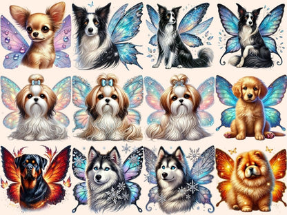 Fairy Dogs (P2) Clipart Dog Clipart - Wonders Artist
