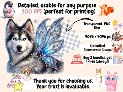 Fairy Dogs (P2) Clipart Dog Clipart - Wonders Artist