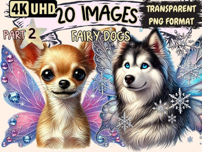 Fairy Dogs (P2) Clipart Dog Clipart - Wonders Artist