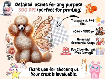 Fairy Dogs (P3) Clipart Dog Clipart - Wonders Artist