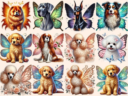 Fairy Dogs (P3) Clipart Dog Clipart - Wonders Artist