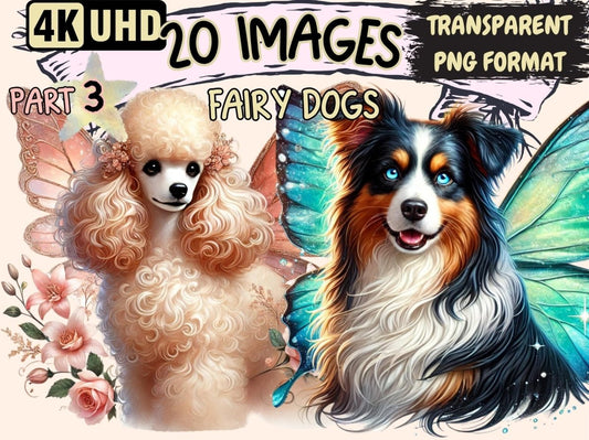 Fairy Dogs (P3) Clipart Dog Clipart - Wonders Artist