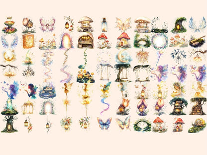 Fairy Dreams Watercolor Clipart Enchanted Fairy PNG - Wonders Artist