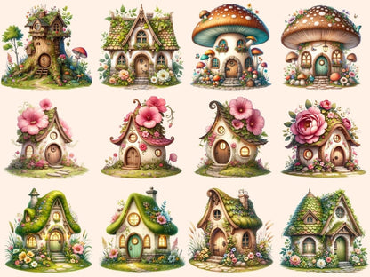 Fairy Houses Clipart Cute house art - Wonders Artist