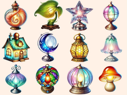 Fairy Lamps Clipart Enchanted Lamp Art - Wonders Artist