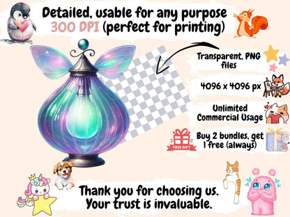 Fairy Lamps Clipart Enchanted Lamp Art - Wonders Artist