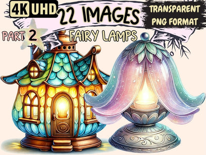 Fairy Lamps (P2) Clipart Enchanted Lamp Art - Wonders Artist