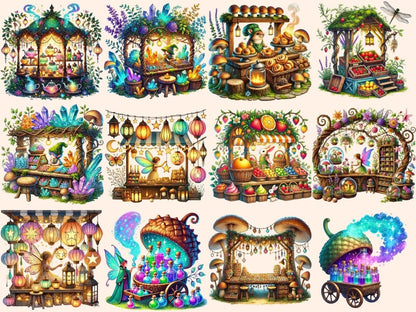 Fairy Market Clipart enchanted shop png fairy clipart fairy goods clipart - WondersArtist