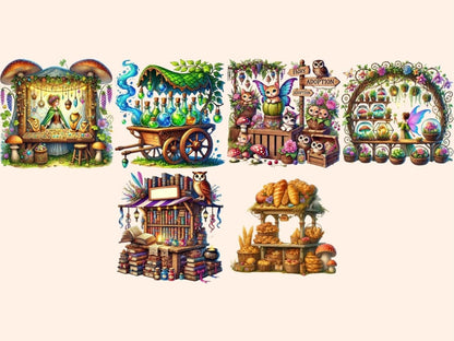 Fairy Market Clipart enchanted shop png fairy clipart fairy goods clipart - WondersArtist
