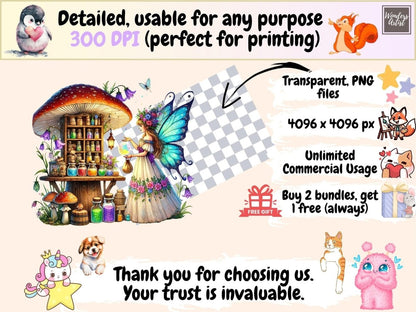 Fairy Market Clipart enchanted shop png fairy clipart fairy goods clipart - WondersArtist