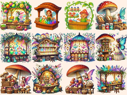 Fairy Market Clipart enchanted shop png fairy clipart fairy goods clipart - WondersArtist