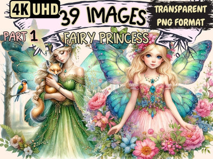 Fairy Princess Clipart Cute fairy art - Wonders Artist